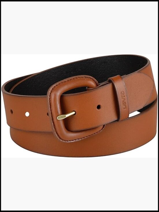 Women\'s Casual Wrapped Buckle Leather Belt, 1.5\